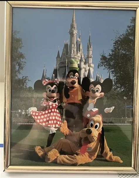 Vintage Walt Disney Photo Prints Mickey Minnie Goofy And Pluto 8x10