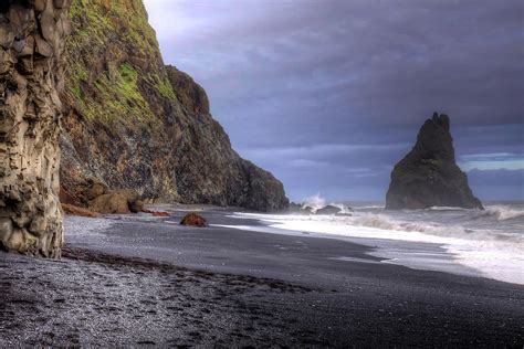 Black Sand Beach At Reynisfjara Near Vik Iceland Rozanne Hakala