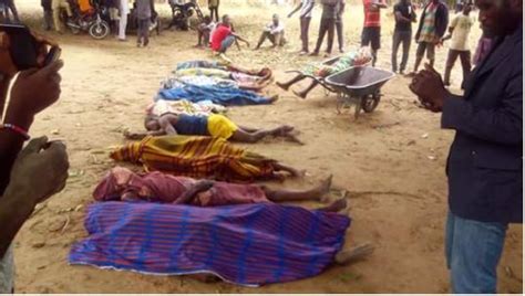 Blood Everywhere Heartbreaking Photos Of 14 People Killed In Ali Agudu
