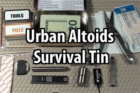 How To Make An Urban Altoids Survival Tin Survival Outdoor Survival