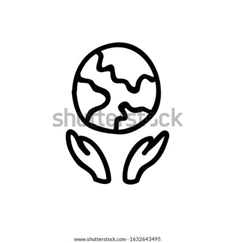 Earth Doodle Icon Vector Illustration Stock Vector Royalty Free
