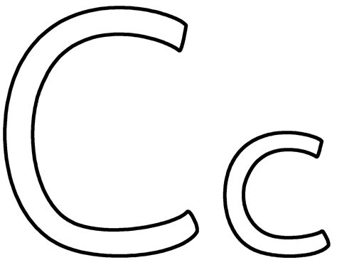 The c in castle, crayola, and cat sound like kuh. Letter C - Coloring Page (Alphabet)