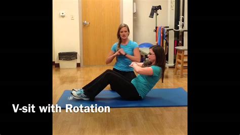 How To Do A V Sit With Rotation And Medicine Ball Youtube