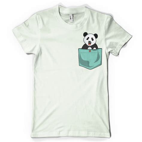 Panda Pocket T Shirt Design Tshirt Factory