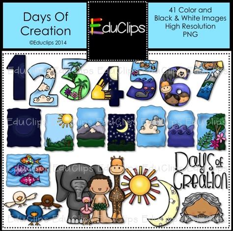 7 Days Of Creation Clipart Clip Art Library