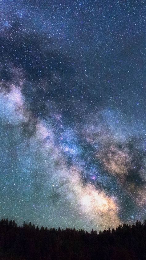 327317 Milky Way Night Sky Stars Scenery Landscape 4k Phone Hd