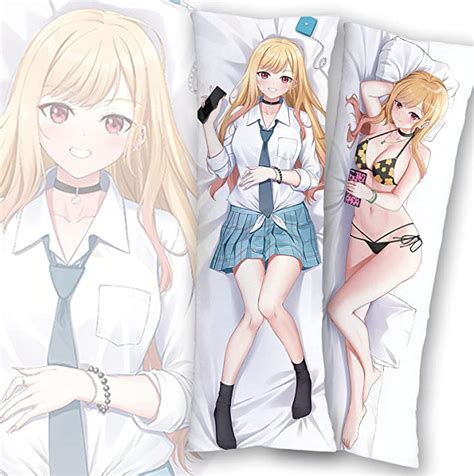 Yuedevil Kitagawa Marin Body Pillow Cover Case Hugging Soft Anime Character Merch Stuffed Double