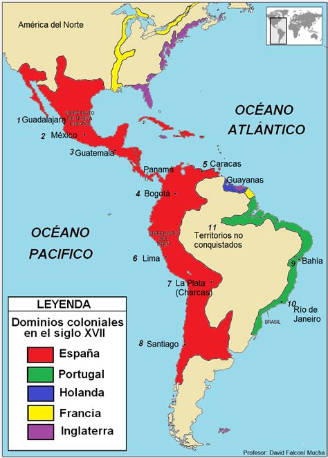 Territorios Colonizados De América Colonización Española