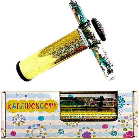 Glitter Wand Kaleidoscope 6“ Liquid Motion Kaleidoscope In A T Box