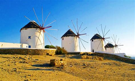 Mykonos Windmills Kato Mili In Greece Mykonos Traveller