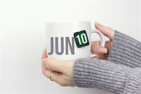 June 10th Day 10 Of Month Calendar Date Stock Photo Image Of