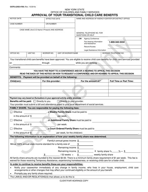 Sample Form Ocfs Ldss 4785 Fill Out Sign Online And Download