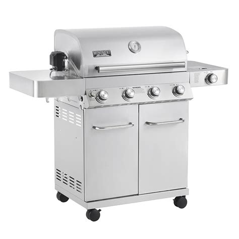 Monument Grills 35633 Clearview Lid 4 Burner With Side Sear Burner