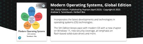 Modern Operating Systems Global Edition Uk Tanenbaum