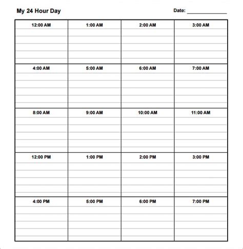 Daily Schedule Template 39 Free Word Excel Pdf Documents Download