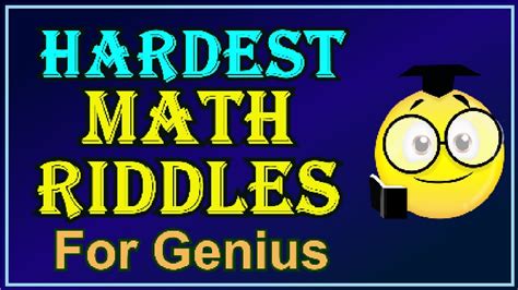 Hard Math Riddles With Answers