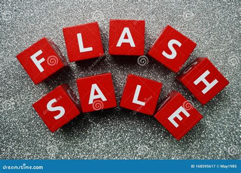 Flash Sale Alphabet Letter On Glitter Background Stock Image Image Of