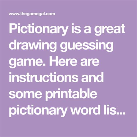 Pictionary With Images Pictionary Words Pictionary Pictionary