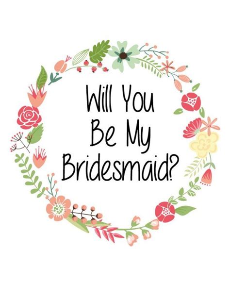 Will You Be My Bridesmaid Printable Printable Word Searches
