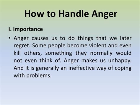 7 How To Handle Anger