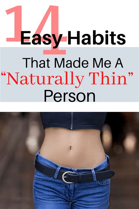 14 easy habits that make me a naturally thin person the fit lady
