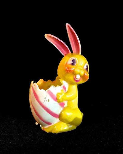Vintage Easter Bunny Candy Container 1950s Collectible