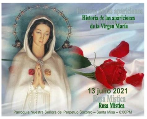 Invitación A La Novena Y Solemnidad Virgen María Rosa Mística