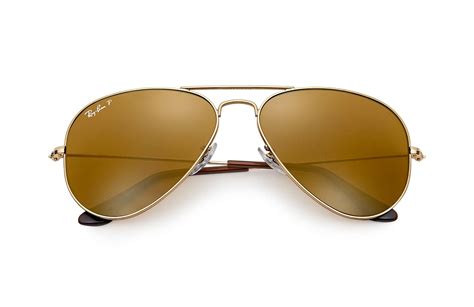 Ray Ban Aviator Classic In Gold Brown Brown Lyst