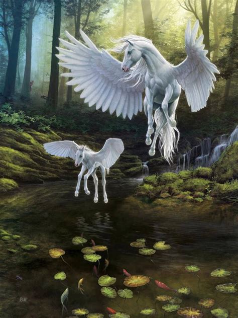 Pegasus Mom And Baby Mothers And Offspring Pinterest Pegasus Mom