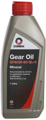 Comma Ep80w 90 1l Gl4 Gear Oil Go41l Api Gl 4 Ebay