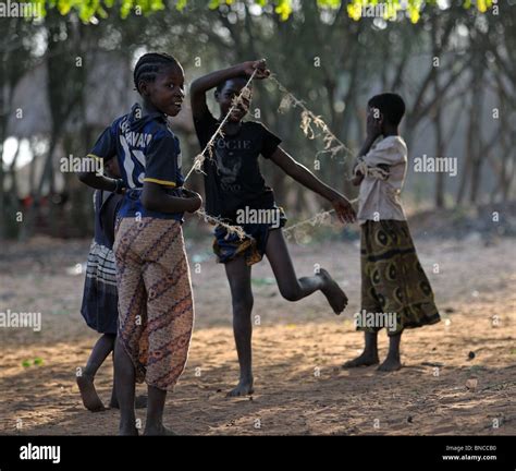 Zambian Children Playing In Local Village Zambia Stock Photo Alamy