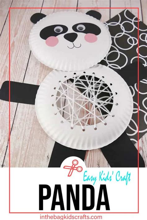 Paper Plate Panda Craft With Free Craft Template In The Bag Kids