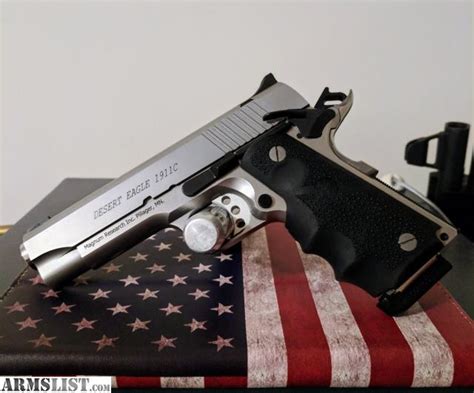 Armslist For Sale Desert Eagle 1911c Stainless W Hogue Laser Grips