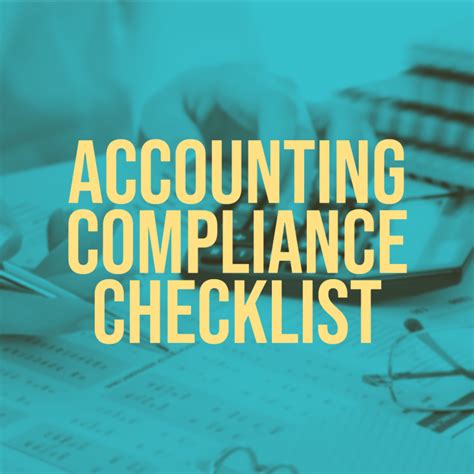 Accounting Compliance Checklist