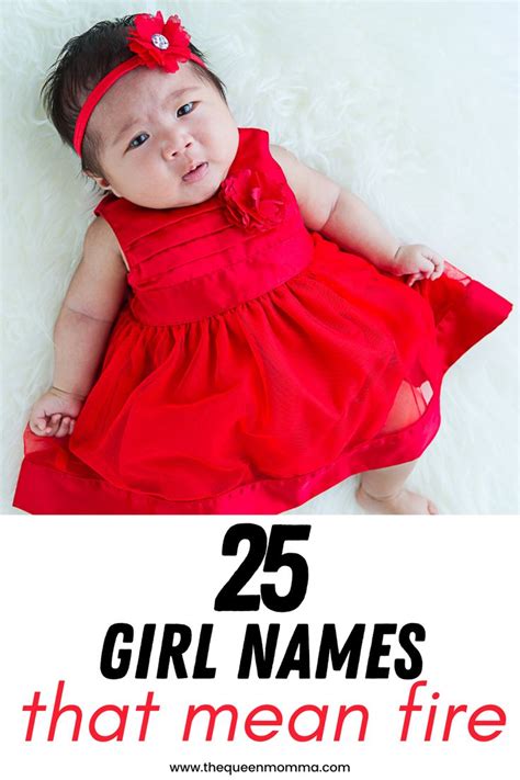25 Girl Names That Mean Fire Baby Girl Names Girl Names With Meaning
