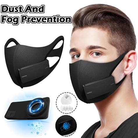 Smart Mask With Breathable Valve Electric Face Mask Air Purifying