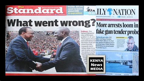 News Headlines Today In Kenyan Newspapers 19022020 Youtube