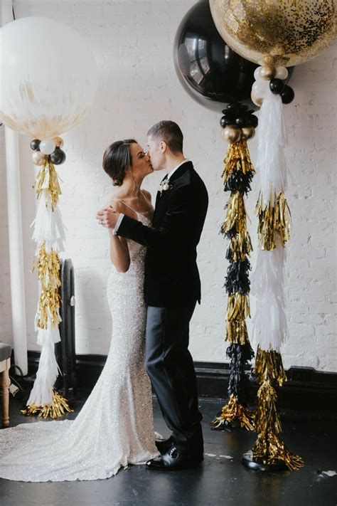This New Years Eve elopement will inspire your perfect NYE party