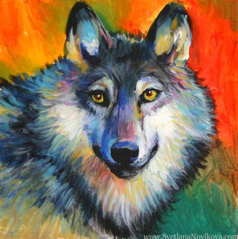 Wolf Painting Acrylics Acrylic On Canvas More Art At Flickr