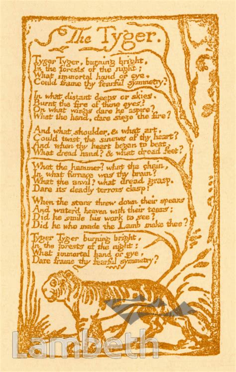 The Tyger By William Blake Landmarklandmark
