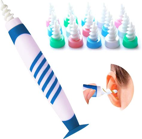 Buy Q Grips Ear Wax Remover Soft Silicone Earwax Removal Tool Spiral