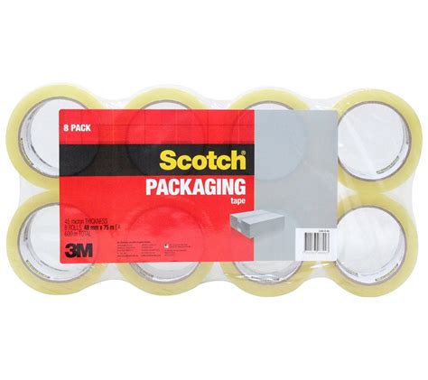 Scotch Heavy Duty Clear Packaging Tape 45 Micron Thickness 8 Rolls