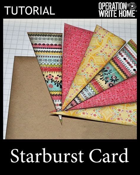 With so many card making techniques it can be tough knowing where to begin. Starburst, great for scraps #tutorial | Sunburst cards ...