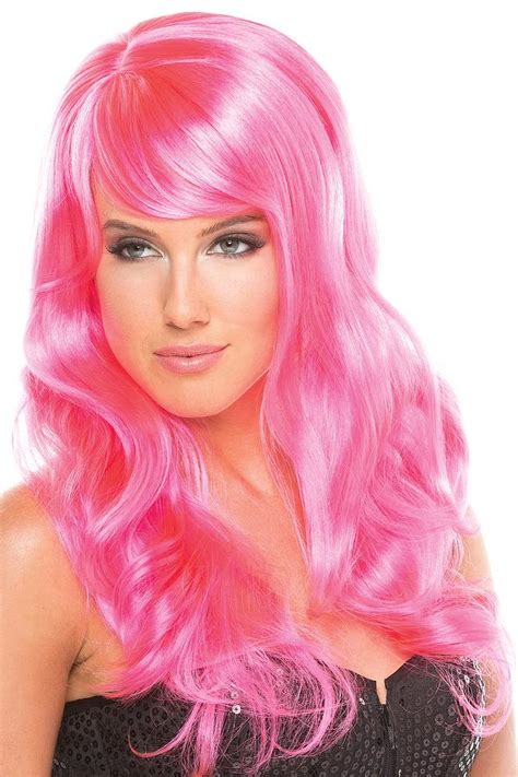burlesque wig hot pink wigs lionella