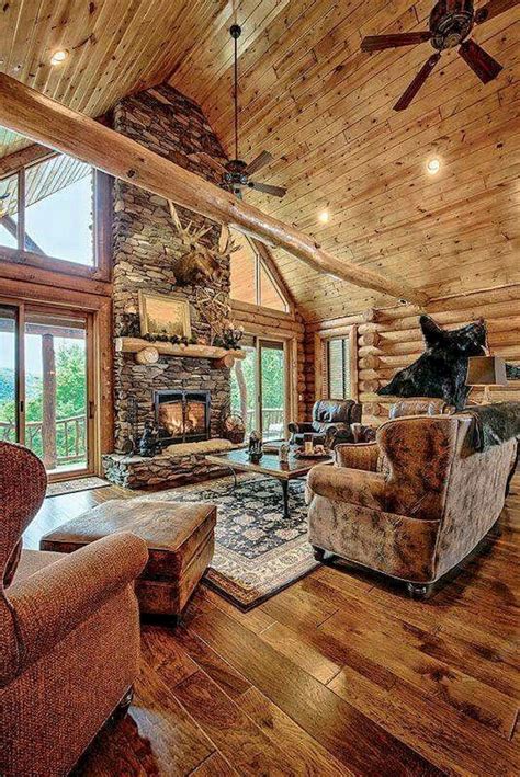 63 Best Log Cabin Homes Fireplace 43 Ideaboz Cabin Interior