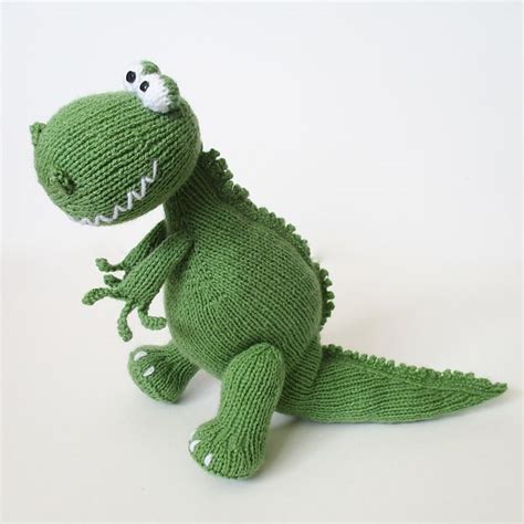 Trex And Bronty Dinosaurs Pattern By Amanda Berry Knitted Animals