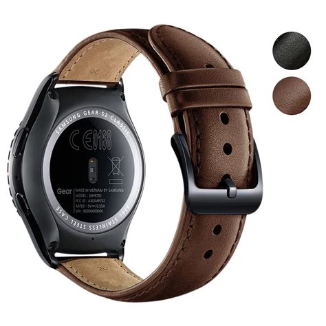 20mm Watch Bands Genuine Leather Strap For Samsung Gear S2 Classic