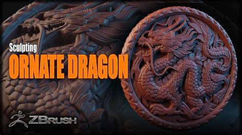 Zbrush Ornate Dragon Sculpt Time Lapse By Paul Armstrong Youtube