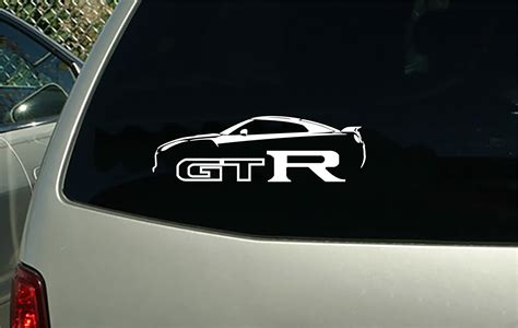 2012 Nissan Gtr Sports Car Sticker Decal Wall Graphic Etsy
