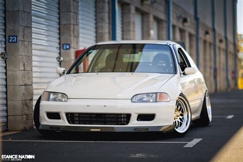 Slammed And Fitted Stanced Honda Civic Eg Hatchback 17 Automoción